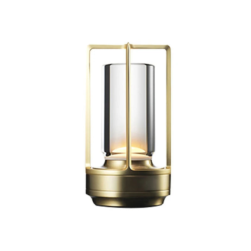 Elegant Aluminum Alloy Crystal LED Touch Table Lamp - Perfect for Restaurants, Camping, and Home Decor