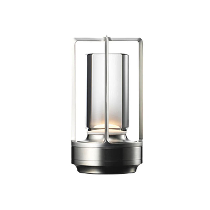 Elegant Aluminum Alloy Crystal LED Touch Table Lamp - Perfect for Restaurants, Camping, and Home Decor